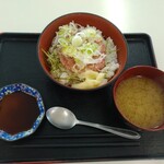 わさび - 料理写真:提供品一式(三崎マグロのネギトロ丼)