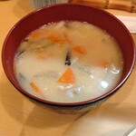 とんかつ燕楽 - 定食の豚汁