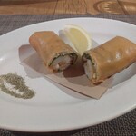 fu-fu shisen - ヤリイカと里芋の春巻き