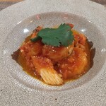 fu-fu shisen - 自家製豆板醤のエビチリ