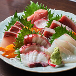 居酒屋　うまし - 料理写真:刺身五種盛り合わせ