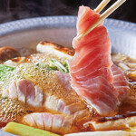 {Using rare cuts} Negi-ma tuna hotpot (2 servings)