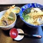むぎの里 - ランチ：天ぷらうどんセット