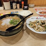 天下一品 - こってり味噌ラーメン＆ホルモン野菜炒め