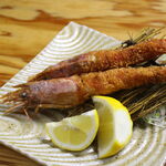 fried shrimp with head