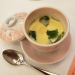 餞心亭おゝ乃 - ７日前の予約でいただいた茶碗蒸し