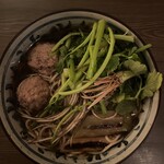 [New Year's Eve Limited] Soba with Sendai Seri and Duck Tsukune