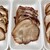 桑原精肉店 - 料理写真:絶品焼豚(やきぶた)三種。左からロース、肩ロース、バラ肉。