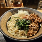 Ramen shokudou rairakukenkyoudaiten - 汁なし担々麺 大盛り