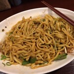 222143086 - 「四川 汁なし」（880圓）
                      「W盛」（200圓）をよく混ぜてから食べる。