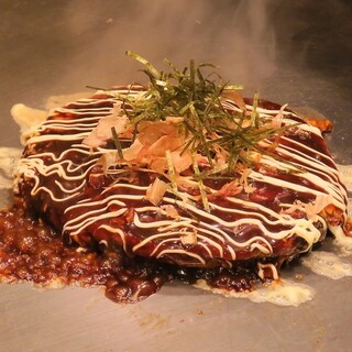 Franken's signature fluffy Okonomiyaki!