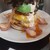 Tumbleweed burgers cafe - 料理写真:鳴子バーガー　1800円　アボガド、オニオンリング、目玉焼き、ベーコン、サニーレタス、トマト、パティ、ちーず