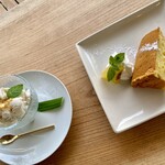 Thai terrace Le du - 柚子シフォンケーキ&ココナッツアイス
