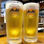 焼肉ここから - ＊アサヒビール 中（¥580）