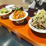 Okonomiyaki Ishiri - 前菜3種盛り