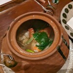 くずし 之助 - 松茸　大黒しめじ　浜名湖産浅利　赤足海老　走り白子