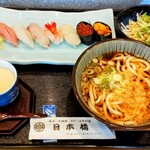 日本橋 - 寿司うどんセット