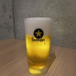 鉄板焼 天晴れ - サッポロ生ビール