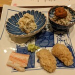 くずし 之助 - 越前紅ズワイ蟹と幻の浜名湖堂満蟹食べ比べ　手巻き寿司