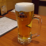 とんがらし - 生ビール中ジョッキ