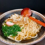 Osaka specialty aburakasu udon