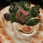 菊乃井 - シーズンの城陽？無花果と見事な焼きの赤身近江牛