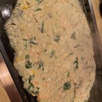 もんじゃ お好み焼き もじや ひみ - サーモンクリームチーズもんじゃ。お店のおすすめです！