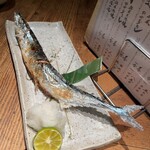 てしごとや - 秋刀魚塩焼き。