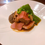 一献 うえ原 - 焼物　肉厚の鴨ロース