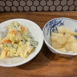 Kakuuchi Mikawa - 自家製のポテトサラダとらっきょ