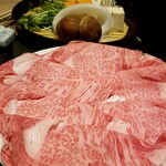 Shabushabu Nihon Ryouri Kisoji - 和牛霜降り肉＆お野菜