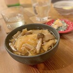 酒呑蕎食〆タグル - 秋鮭天ぷらきのこあんかけ