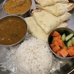 Andhra Kitchen - ◆Kランチセット 1,000円税込
                        マトン/チキンカレーの2種選択