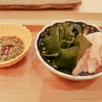 鮨 たかはし - ワカメ　ガリ