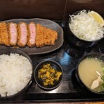 キセキ食堂 - 上キセキかつ160g定食1640円