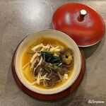 カーサ・デル・チーボ - あわびと干し海鼠とフカヒレと帆立貝柱にキャビアのインウミド