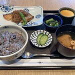 Akomeya Shokudou - 鮭の味噌焼き なめ茸生姜御膳 ¥1680