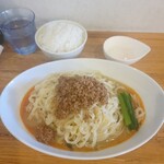 ra-mensemmonushiototori - 温玉濃厚汁なし担々麺900円 ライス120円