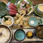 ちそうまる真 - 料理写真:刺身天ぷら膳