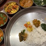 Andhra Kitchen - ランチ・ミールス(ベジ仕様) 1,290円