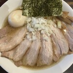 麺屋 越 - 煮干しラーメン＋味玉・チャーシュー(1,200円)