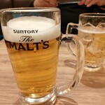 Sumibi Yakitori Jiro Tamachi Honten - 生ビール