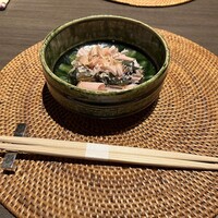 WASHOKU たか木 - ナスの揚げ浸し　削りたてのかつお節