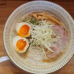 わ河馬 - 濃厚鶏白湯らーめん＋煮卵