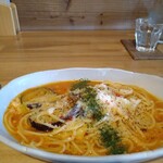 U-cafe - ナスとモッツァレラのトマトソースパスタ