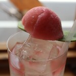 ラトリエ ア マ ファソン - ももいろクリームソーダーZ 白桃とローズヒップのシロップ