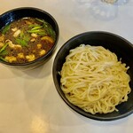 ラーメン 哲史 - マルチョウ醤油馬鹿つけ麺 1250円　※限定メニュー
