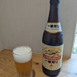 手打ち蕎麦 眞壁 - ビール