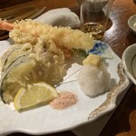 磯くら - 焼魚コース2860円の天ぷら