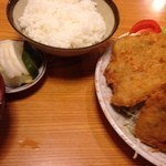とんかつ志野 - アジフライ定食 ¥850